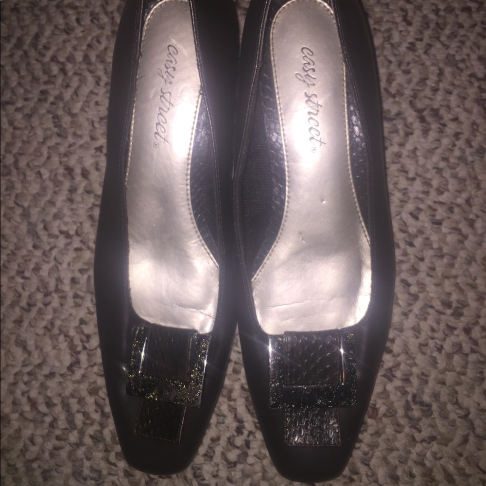 Chocolate brown flats with.